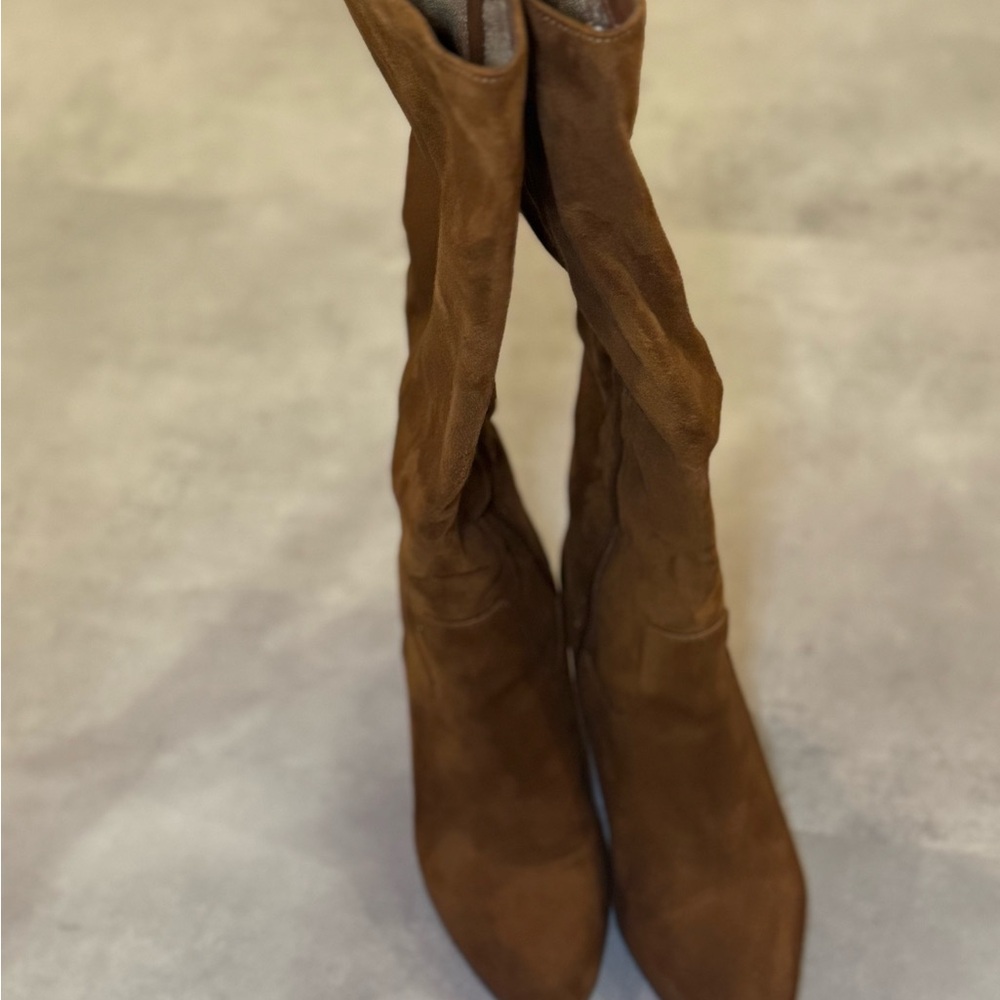 BAMBOO Brown Over the Knee Boots